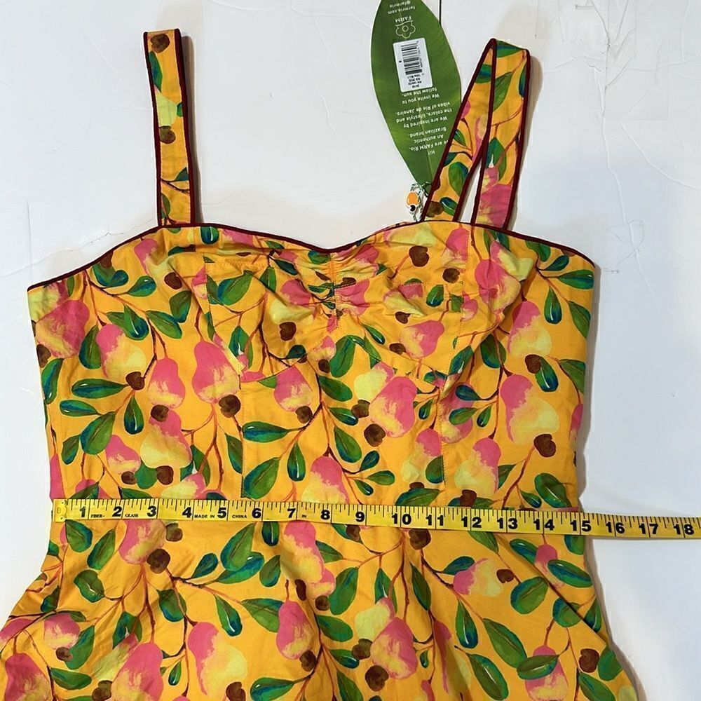 NEW Farm Rio mini cashew midi dress size M - Picture 14 of 14